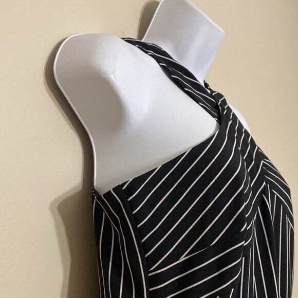 new york company women midi striped dress 4 party casual event classic luxury - Picture 4 of 11